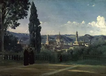 <it>Vue de Florence depuis les jardins de Boboli</it>, C. Corot - crédits : Peter Willi/  Bridgeman Images 