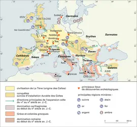 Celtes, VIe-IIIe siècles avant J.-C. - crédits : Encyclopædia Universalis France