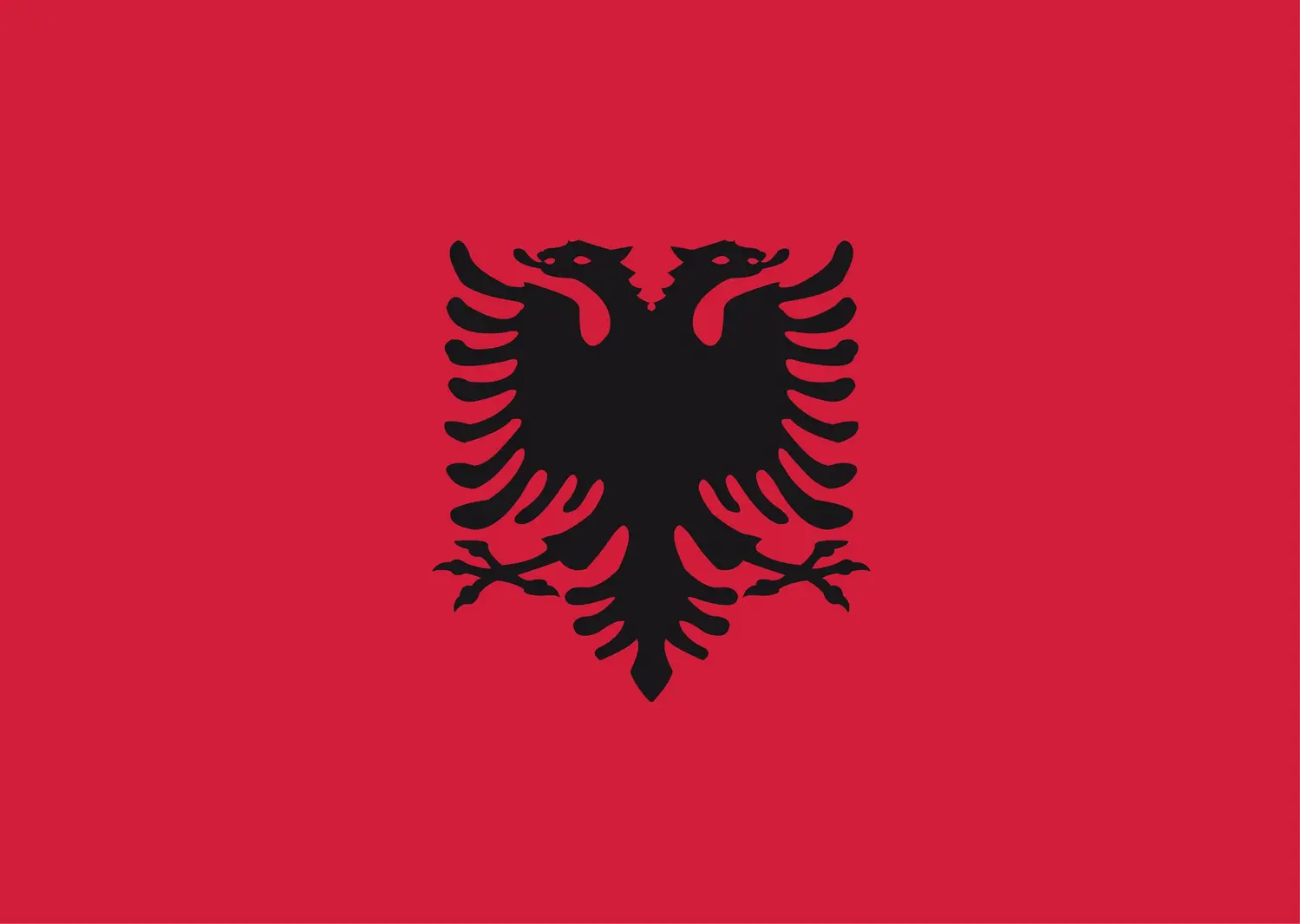 Albanie : drapeau