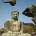 Grand Buddha Amitabha (<it>Daibutsu</it>) de Kamakura - crédits : E. Graf