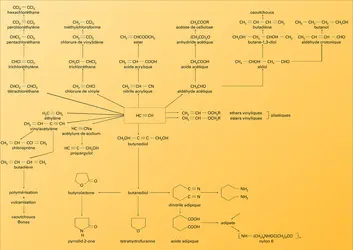 Acétylène : «arbre» - crédits : Encyclopædia Universalis France