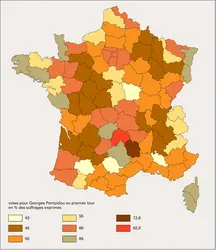 France : l'élection présidentielle de 1969 - crédits : Encyclopædia Universalis France