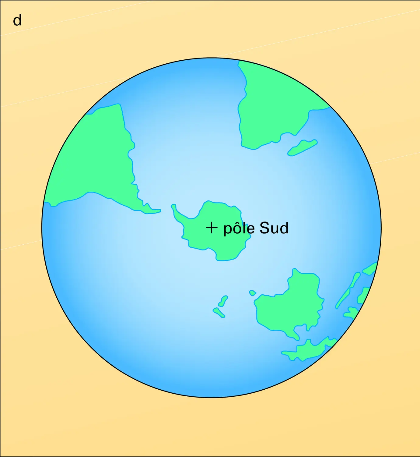 Évolution des continents de l'hémisphère Sud - vue 4