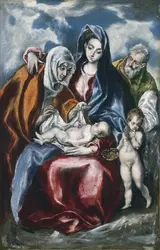 <em>La Sainte Famille avec sainte Anne et saint Jean-Baptiste enfant</em>, Greco
 - crédits : Courtesy National Gallery of Art, Washington