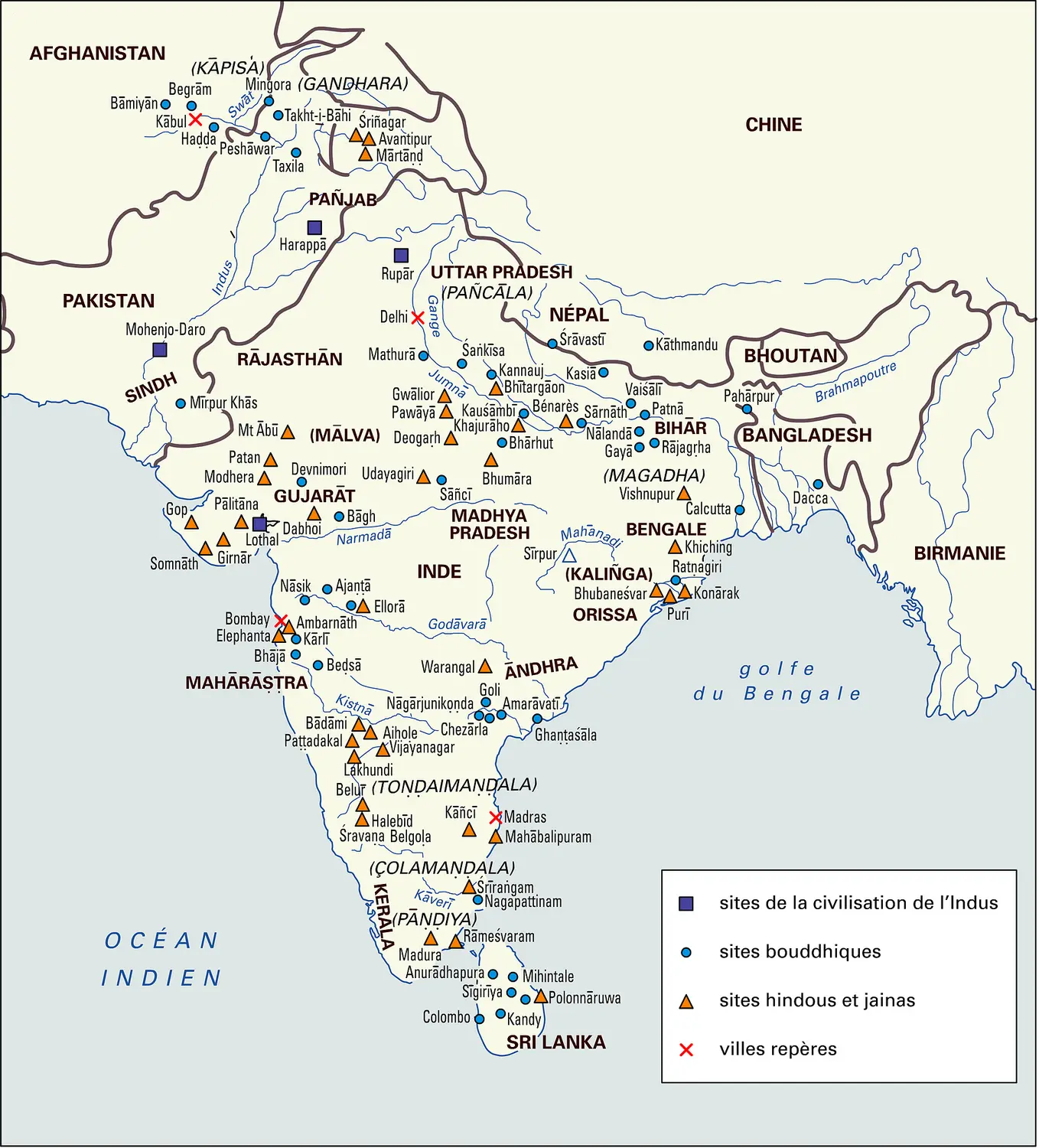 Inde : sites bouddhiques et hindous
