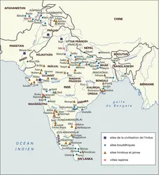 Inde : sites bouddhiques et hindous - crédits : Encyclopædia Universalis France