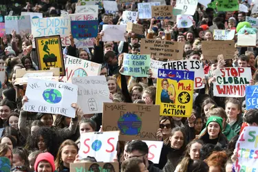 Grève pour le climat, 2019 - crédits : Artur Widak/ Nurphoto/ AFP