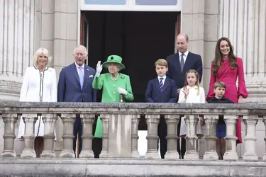 La famille royale britannique lors du jubilé de platine d’Élisabeth II, juin 2022 - crédits : Ian Vogler/ AP/ SIPA
