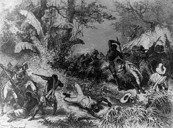 Révolte des esclaves à Saint-Domingue, 1791 - crédits : MPI/ Getty Images