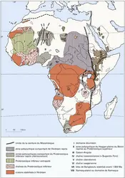 Protérozoïque inférieur de l'Afrique - crédits : Encyclopædia Universalis France