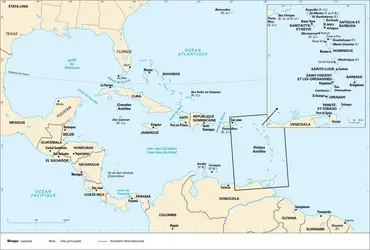 Aire des Caraïbes - crédits : Encyclopædia Universalis France