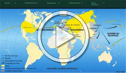 1939 à 1945. La Seconde Guerre mondiale - crédits : Encyclopædia Universalis France