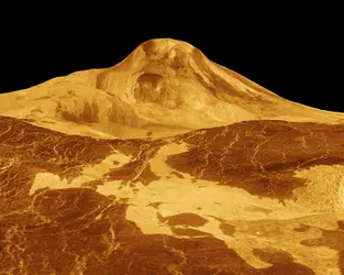 Vénus : Maat Mons - crédits : Courtesy NASA / Jet Propulsion Laboratory