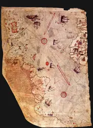 Carte de Piri Reis - crédits : Universal History Archive/ Universal Images Group/ Getty Images