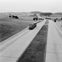 Autoroute allemande - crédits : Three Lions/ Hulton Archive/ Getty Images