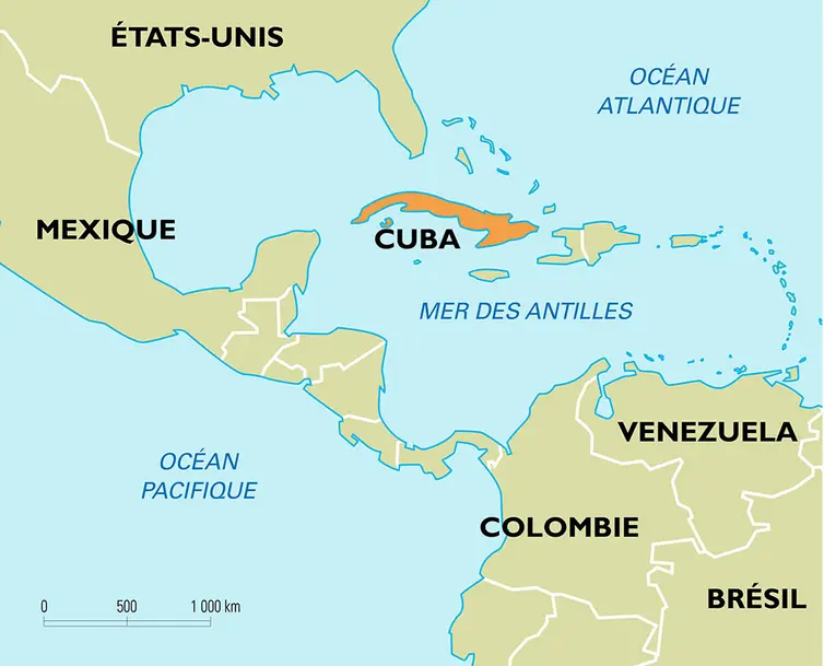 Cuba : carte de situation