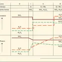 Métasomatose avec percolation et avec diffusion - crédits : Encyclopædia Universalis France