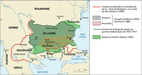 La Bulgarie depuis 1878 - crédits : Encyclopædia Universalis France