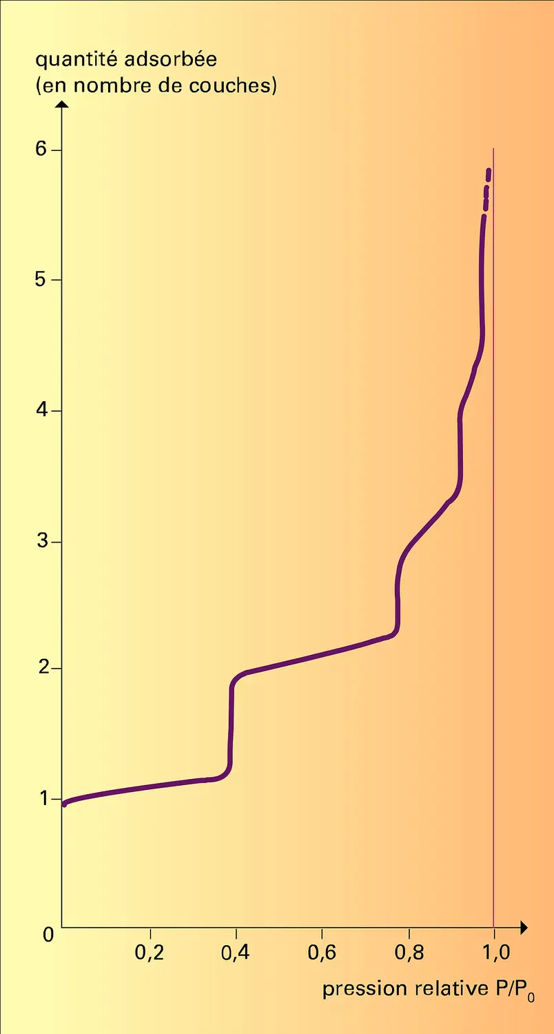 Isothermes d'adsorption du krypton