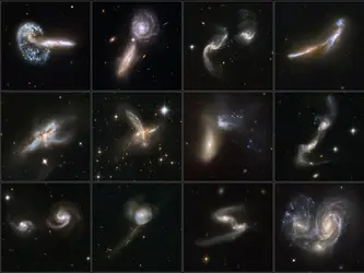 Marées galactiques - crédits : The Hubble Heritage Team/ ESA/ NASA