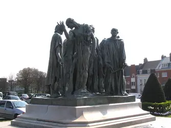 Monument aux bourgeois de Calais, A. Rodin - crédits : Simon Bilbault