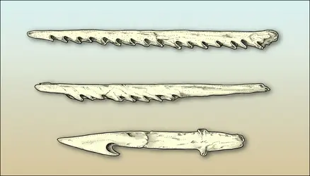 Harpons en os de baleine - crédits : Encyclopædia Universalis France