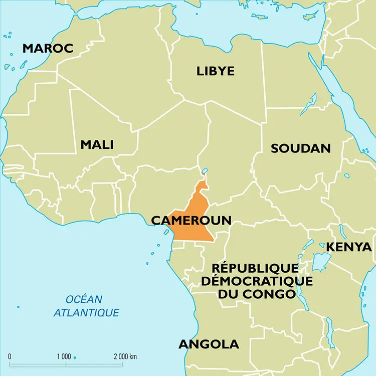 Cameroun : carte de situation
