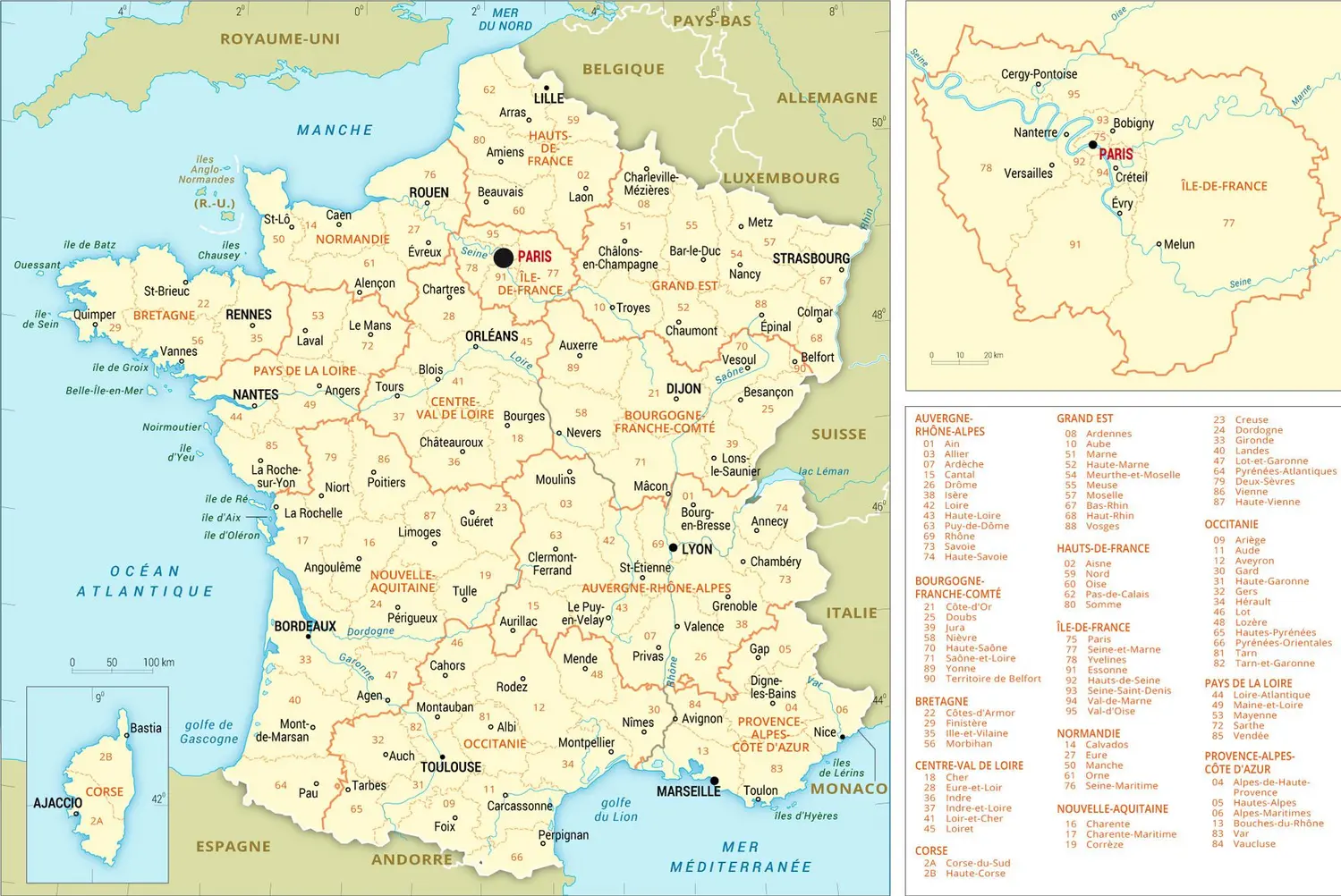 France : carte administrative