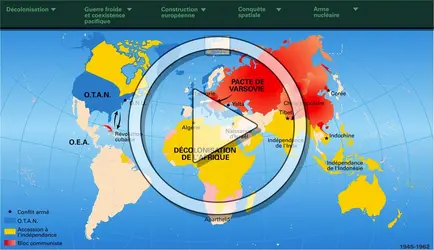 1945 à 1962. La décolonisation - crédits : Encyclopædia Universalis France