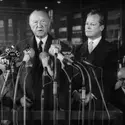 Konrad Adenauer, 1963 - crédits : Keystone/ Hulton Archive/ Getty Images