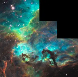 Nébuleuse dans le Grand Nuage de Magellan - crédits : STScI/ ESA/ NASA