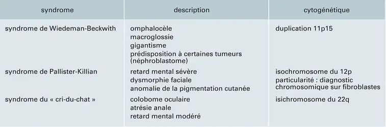 Microduplications des autosomes - crédits : Encyclopædia Universalis France