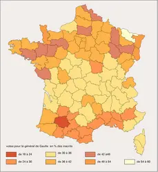 France : l'élection présidentielle de 1965 - crédits : Encyclopædia Universalis France