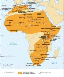 Sites acheuléens, Afrique - crédits : Encyclopædia Universalis France