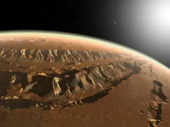 Valles Marineris, le plus vaste canyon du système solaire - crédits : NASA
