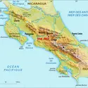 Costa Rica : carte physique - crédits : Encyclopædia Universalis France