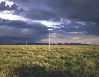 <it>Lightning fields</it>, W. de Maria - crédits : J. Cliett, courtesy of Dia Art Foundation, New York