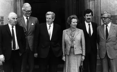 Margaret Thatcher et Garret Fitzgerald, 1984 - crédits : Keystone/ Hulton Archive/ Getty Images