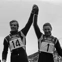 Jean-Claude Killy et Guy Périllat - crédits : Universal/ Corbis/ VCG/ Getty Images