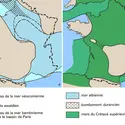 France au Cénomanien supérieur - crédits : Encyclopædia Universalis France