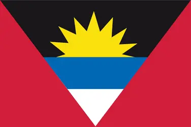 Antigua-et-Barbuda : drapeau - crédits : Encyclopædia Universalis France