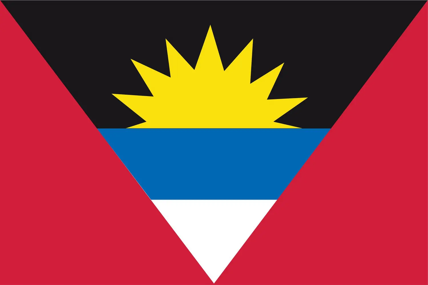 Antigua-et-Barbuda : drapeau