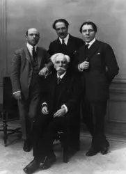 Gabriel Fauré, Pablo Casals, Jacques Thibaud et Alfred Cortot - crédits : AKG-images