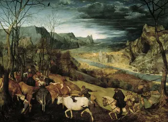 <it>La Rentrée des troupeaux</it>, Bruegel l'Ancien - crédits : AKG-images