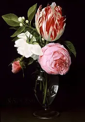 <it>Fleurs dans un vase en verre</it>, D. Seghers - crédits :  Bridgeman Images 