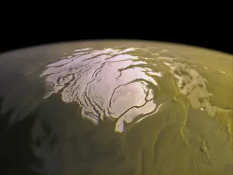 Pôle Sud de Mars - crédits : NASA