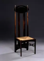 Chaise <it>High Back</it>, C.R. Mackintosh - crédits : Sotheby's/ AKG-images