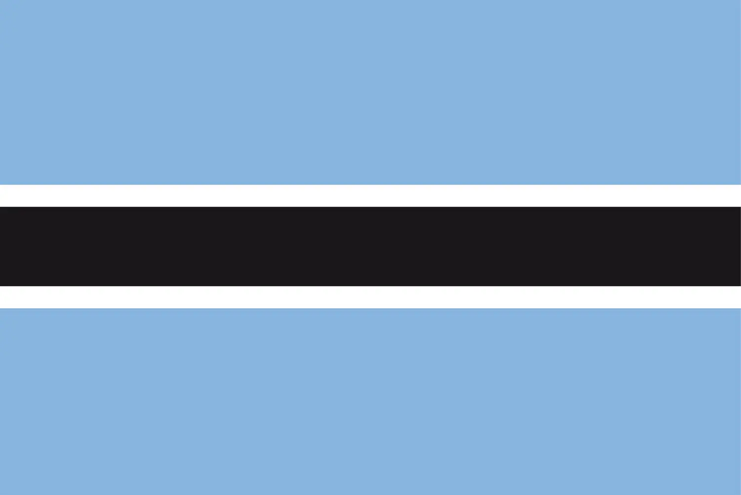 Botswana : drapeau