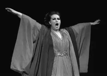 Montserrat Caballé dans <em>Norma</em> - crédits : Jack Mitchell/ Getty Images