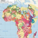 Carte géologique de l'Afrique - crédits : Encyclopædia Universalis France